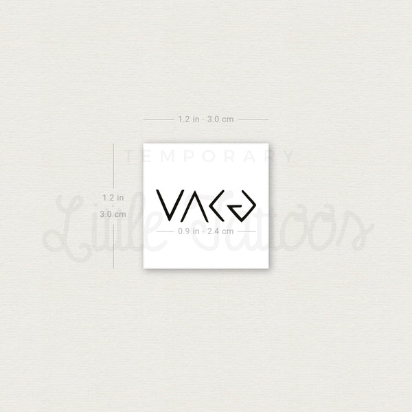 Little God is Greater Than My Highs and Lows Symbol Temporary Tattoo - Set of 3