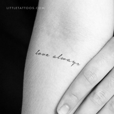 Love Always Temporary Tattoo - Set of 3