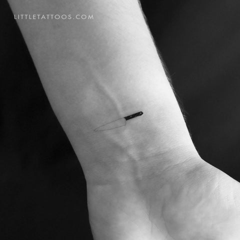 Knife Temporary Tattoo - Set of 3