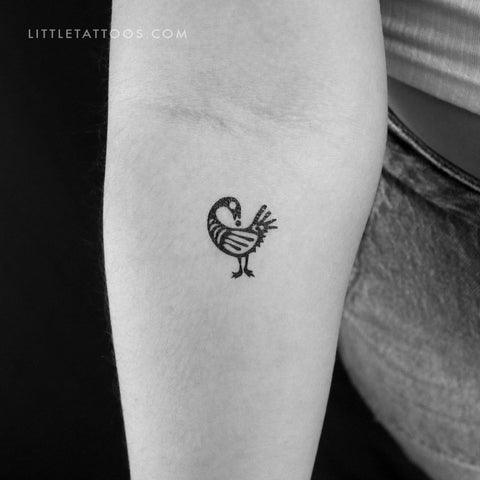 Sankofa Bird Temporary Tattoo - Set of 3