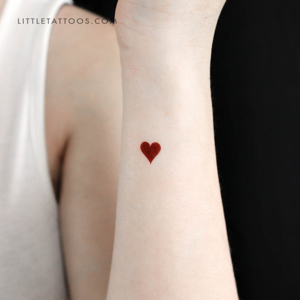 Heart Temporary Tattoo - Set of 3