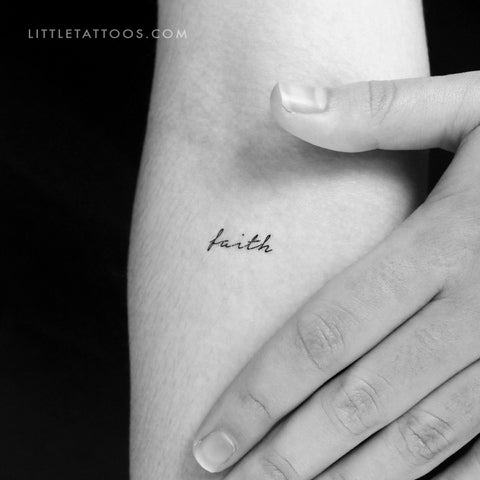 'Faith' Temporary Tattoo - Set of 3