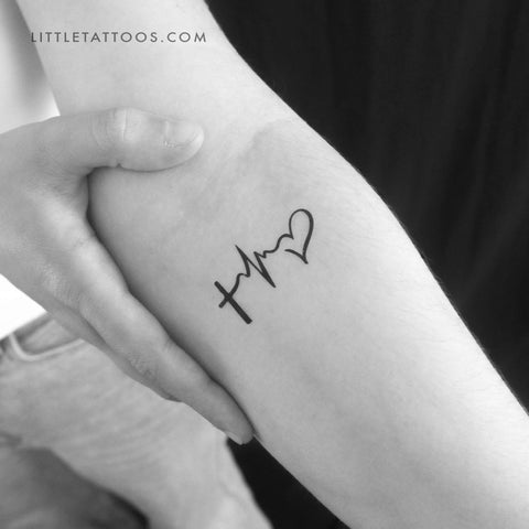 Faith Hope Love Temporary Tattoo - Set of 3