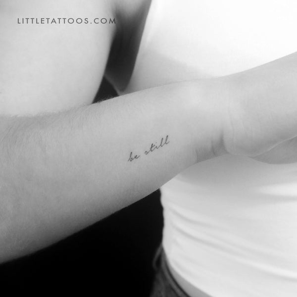 Be Still Temporary Tattoo - Set of 3