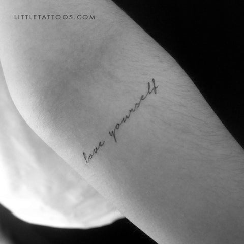 Love Yourself Temporary Tattoo - Set of 3