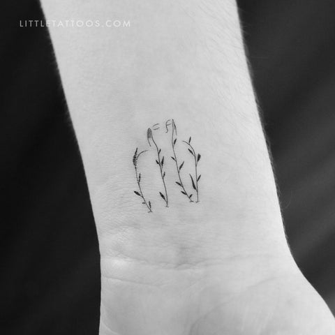 Blossoming Temporary Tattoo - Set of 3