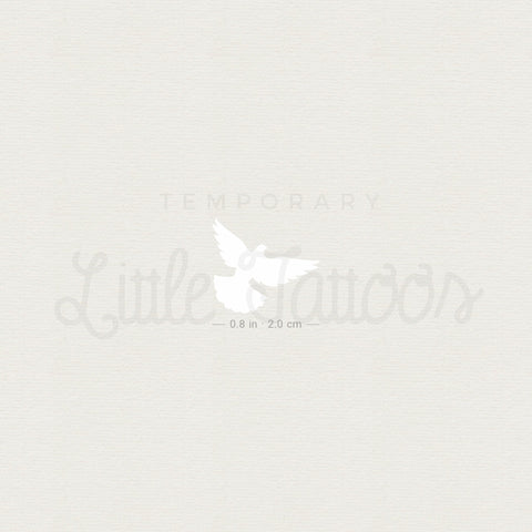 White Dove Temporary Tattoo - Set of 3