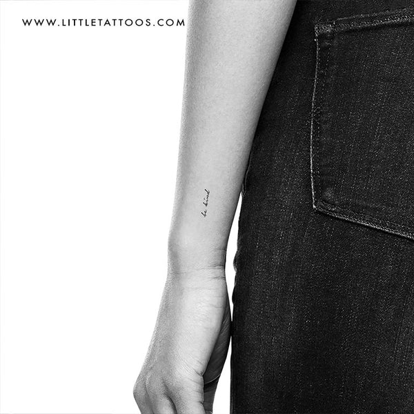 Be Kind Temporary Tattoo - Set of 3